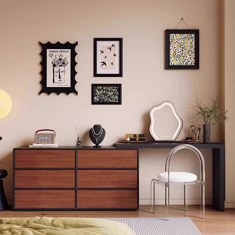 Home Essentials Bathroom Storage - Meja Rias Hitam Besar Vestidores Perabot