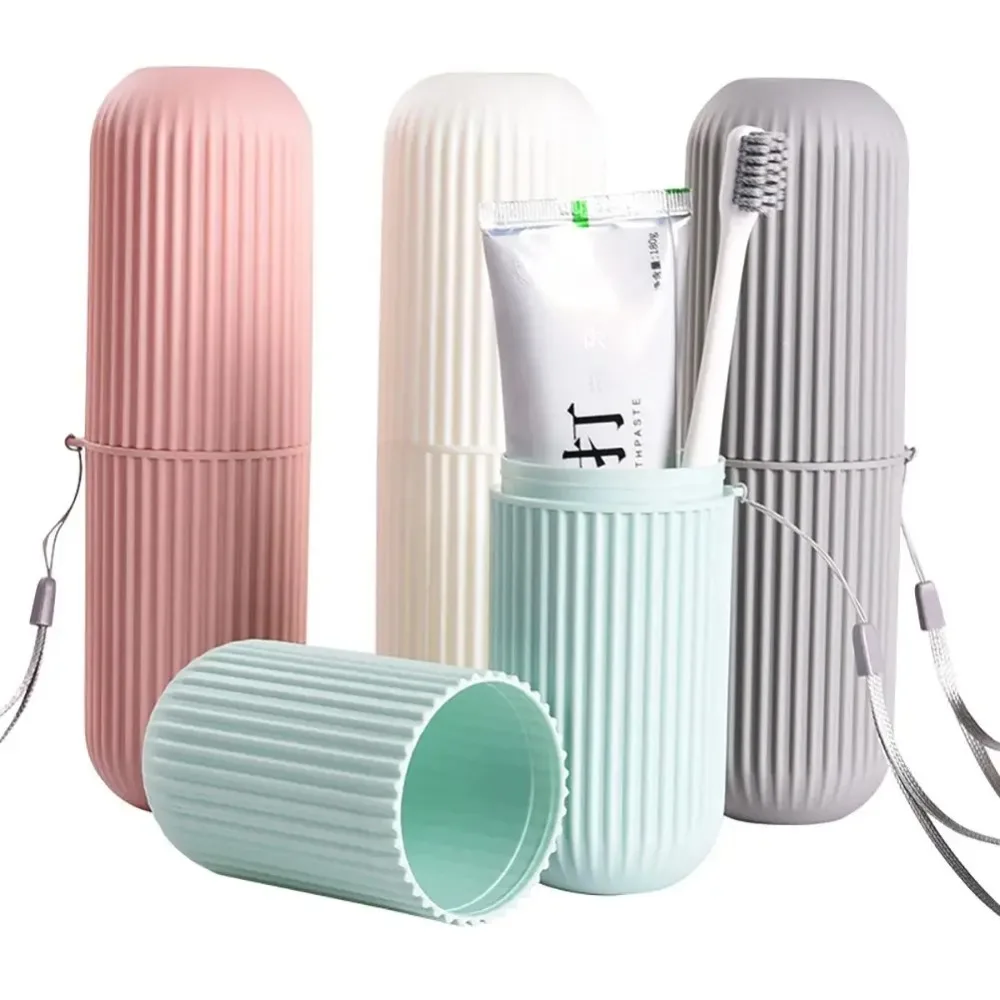 Home Edit Bathroom Storage - Tempat Sikat Gigi Portabel untuk Perjalanan,