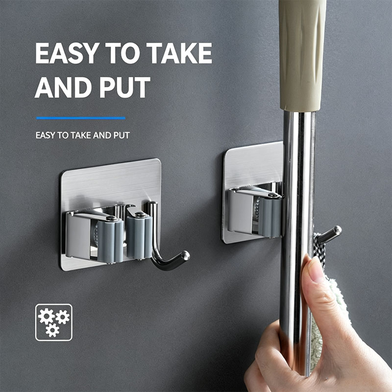 Home Bathroom Organizer - Gantungan Dinding Perekat Serbaguna untuk Dapur,
