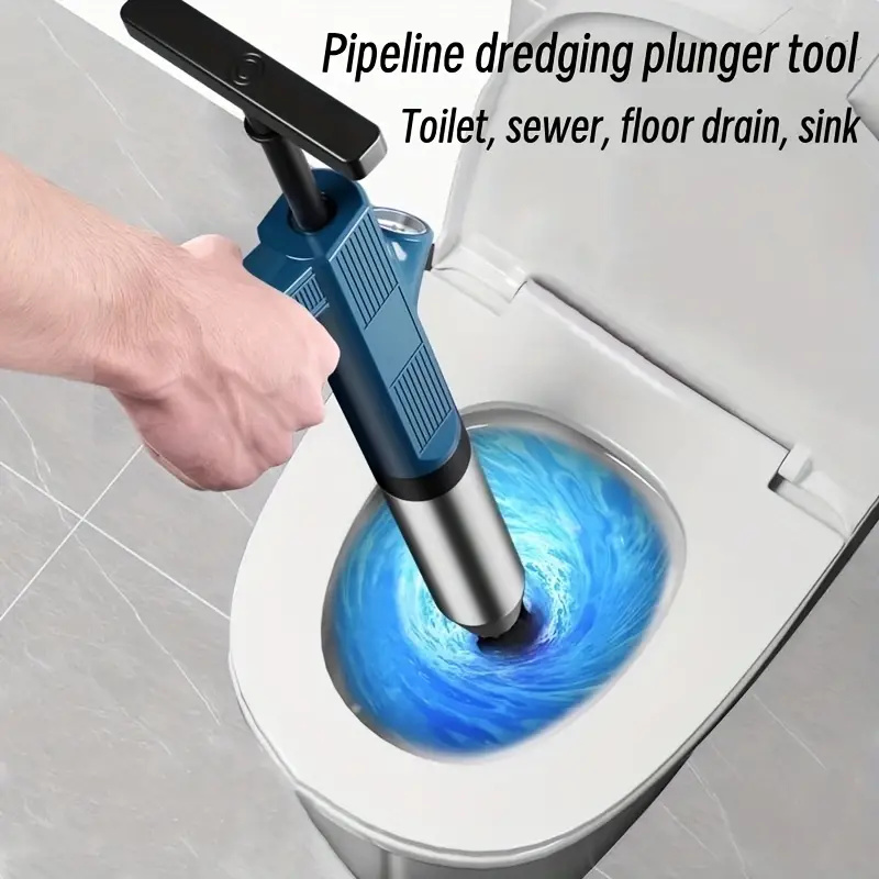Plunger Toilet - Alat pembersih saluran pipa, 1 Set