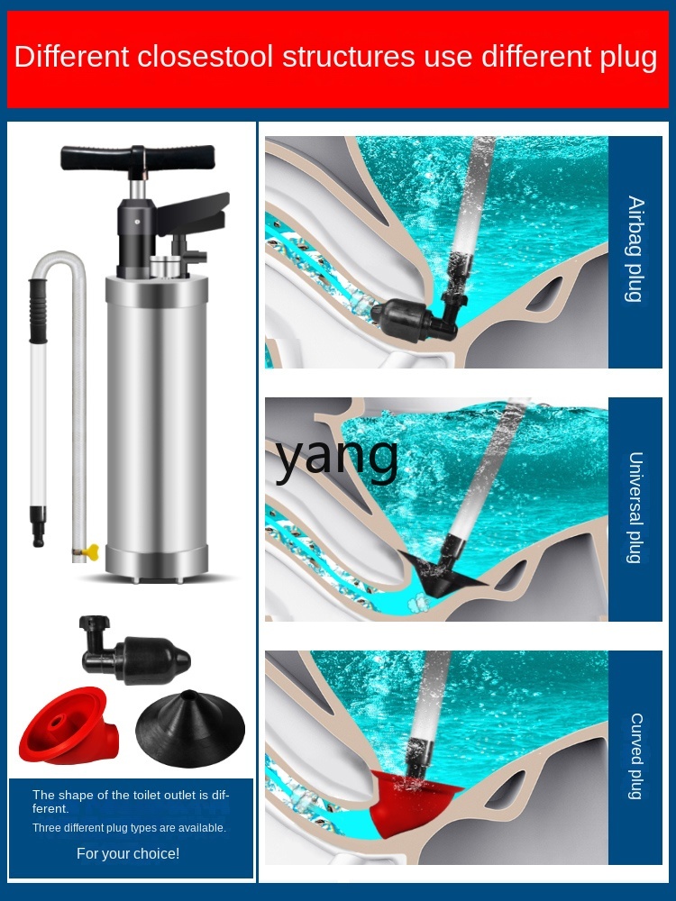 Alat Pembersih Toilet Tekanan  - Plunger Toilet ulasan dan harga