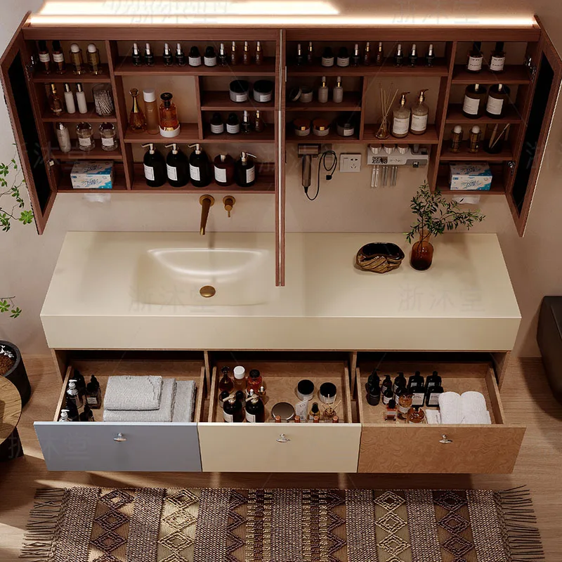 Dekorasi, Perlengkapan Perawat - Home Bathroom Vanity Combo ulasan dan harga