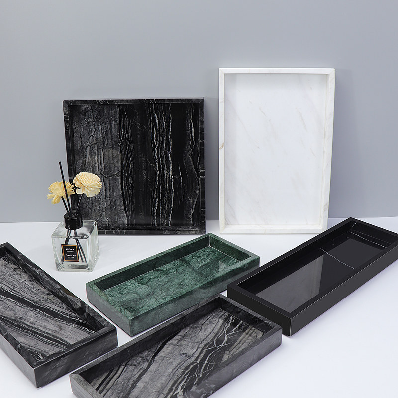 Nampan Meja Rias Marmer, Organ - Home Bathroom Organizer ulasan dan harga
