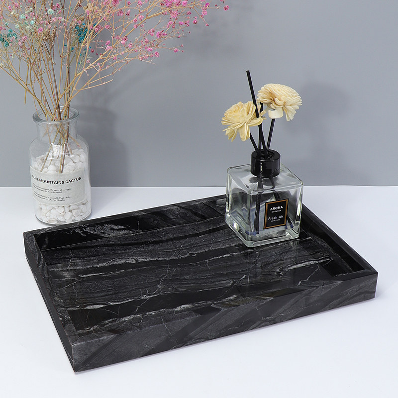 Nampan Meja Rias Marmer, Organ - Home Bathroom Organizer ulasan dan harga