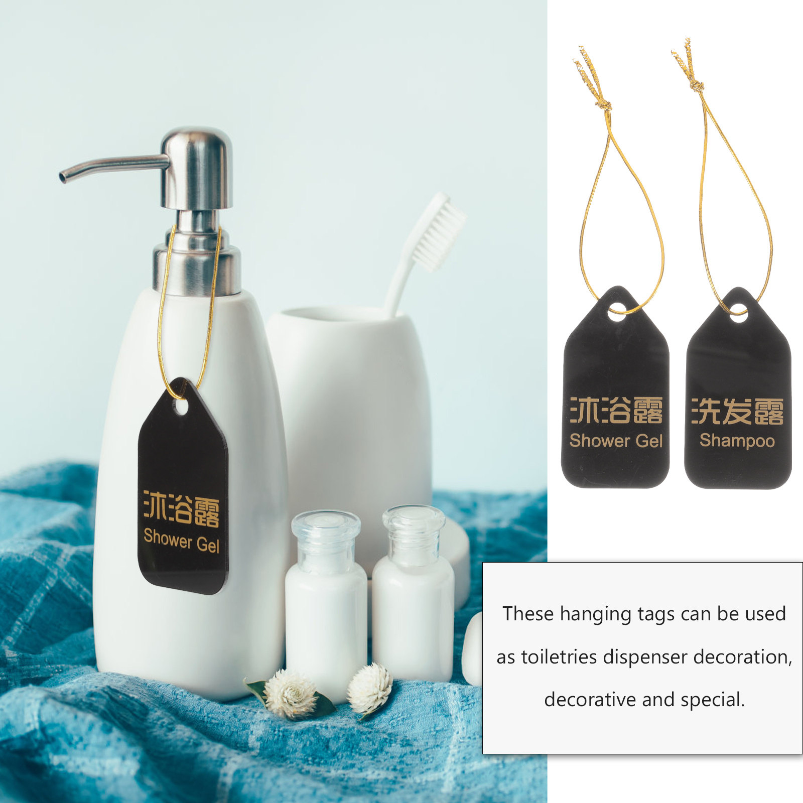 Set Label Dispenser Sabun Mand - Home Bathroom Organizer ulasan dan harga