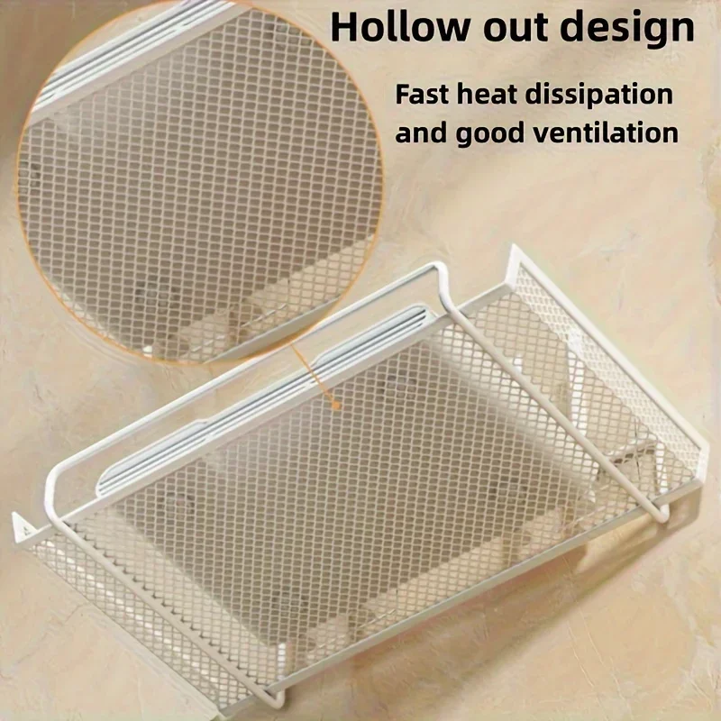Rak Router Dinding Baja Tahan  - Home Bathroom Organizer ulasan dan harga