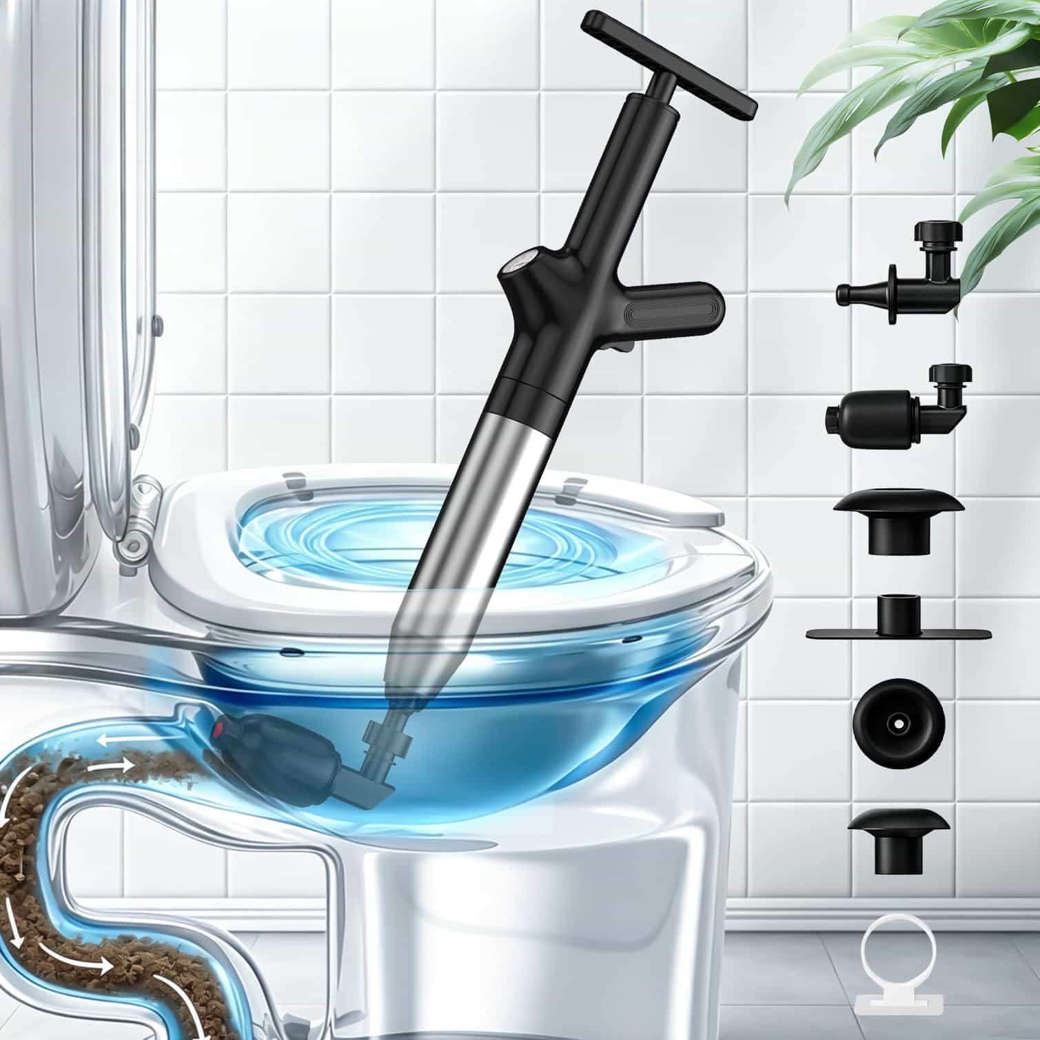 Alat Pembuka Sumbatan Toilet,  - Plunger Toilet ulasan dan harga