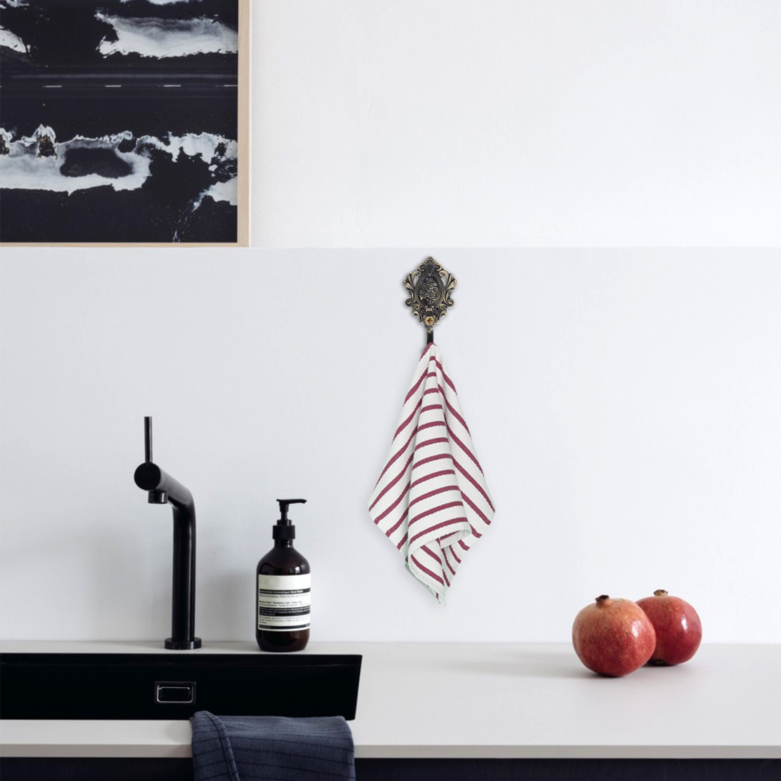 2 Buah Gantungan Dinding Logam - Home Bathroom Organizer ulasan dan harga