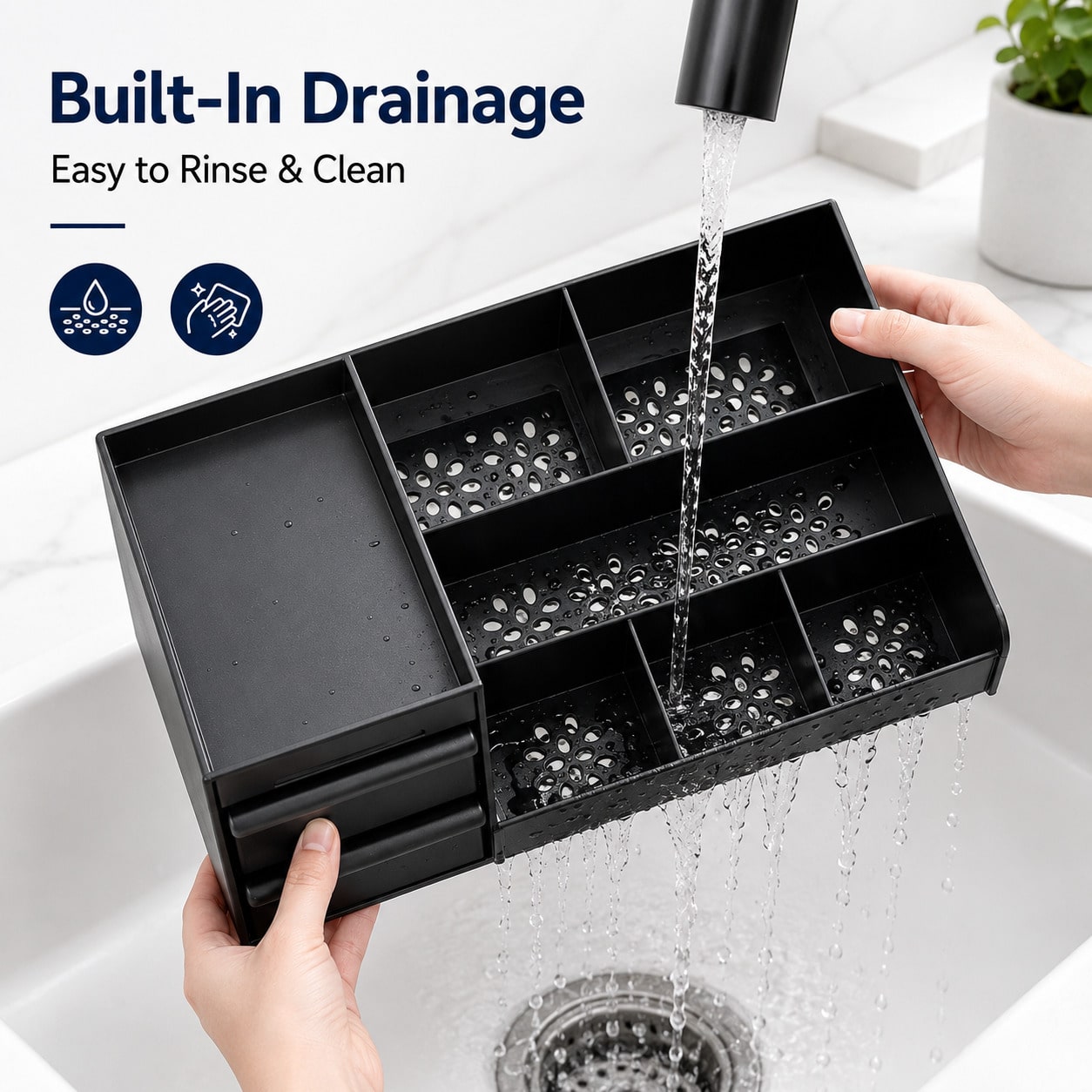 Kotak Penyimpanan Kosmetik den - Home Edit Bathroom Storage ulasan dan harga