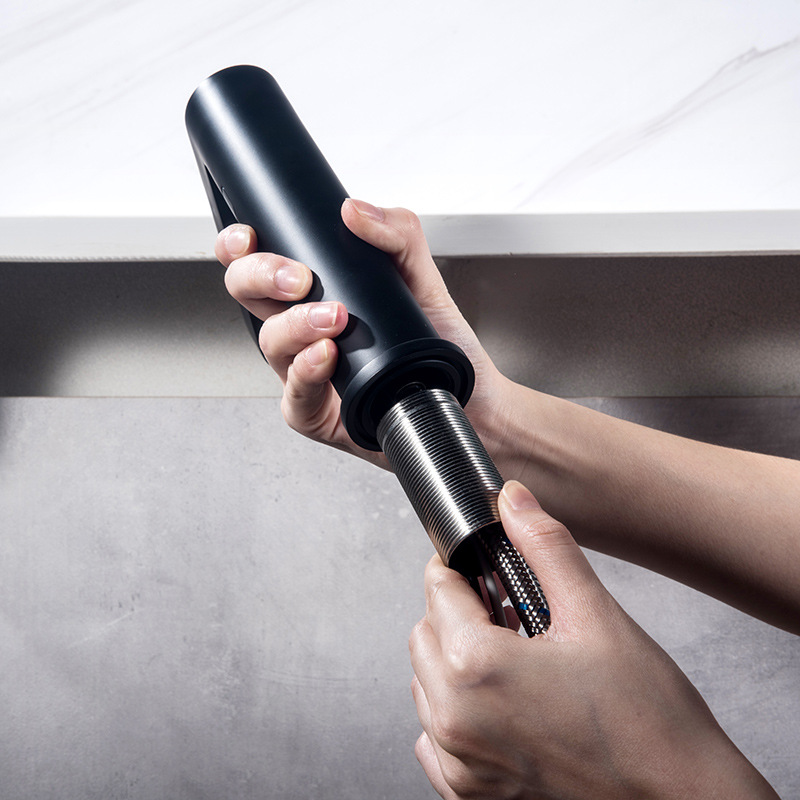 Keran Hitam, Keran Mixer Tarik - Basin Mixer Tap ulasan dan harga