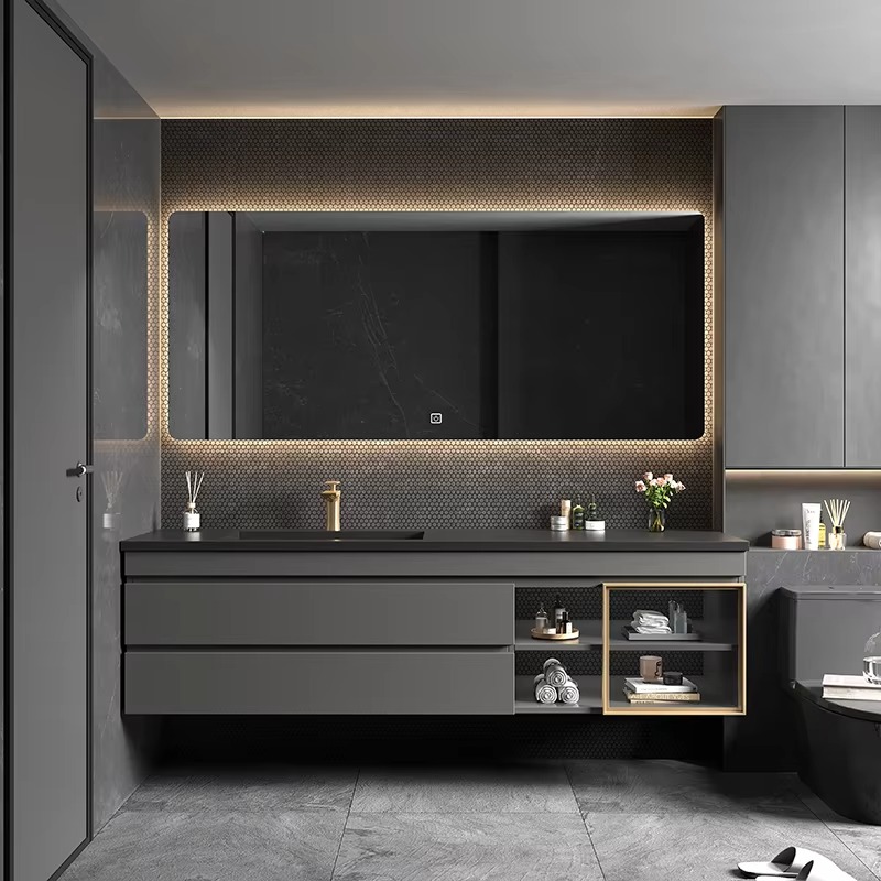 Cermin Kabinet Kamar Mandi Gay - Home Bathroom Vanity Combo ulasan dan harga