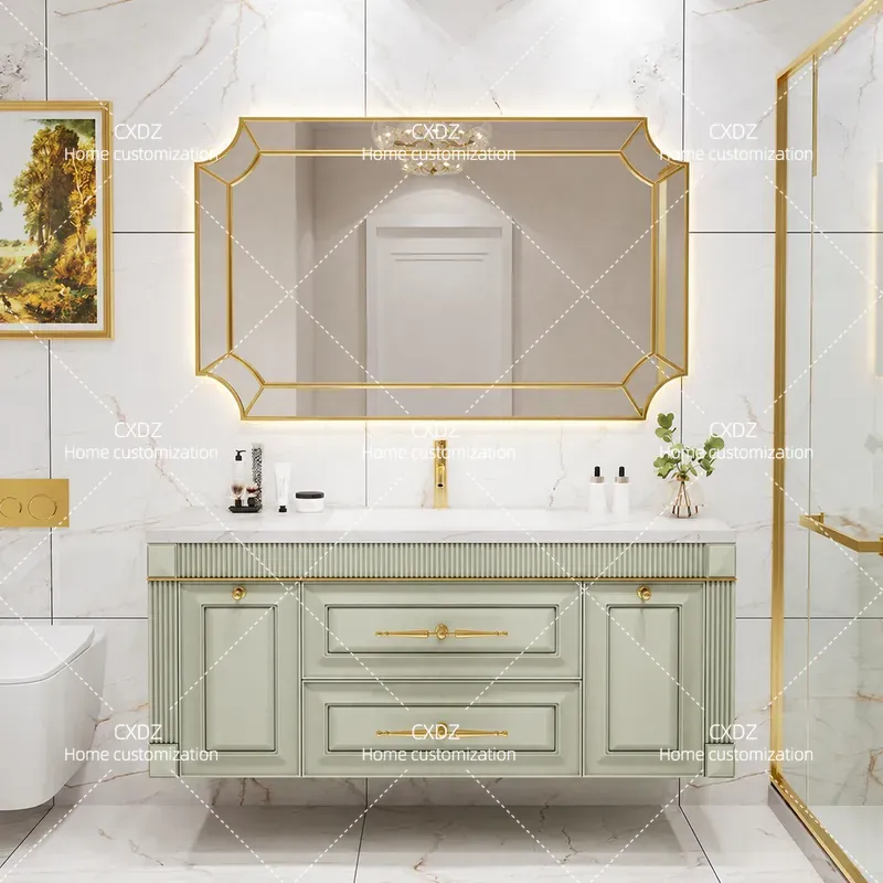 Kabinet Kamar Mandi dengan Was - Home Bathroom Vanity Combo ulasan dan harga